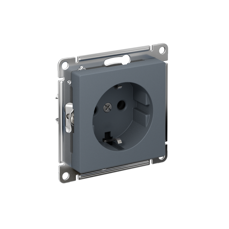 Розетка AtlasDesign 16А с заземл. быстрозажим. клем. механизм грифель SE ATN000743S