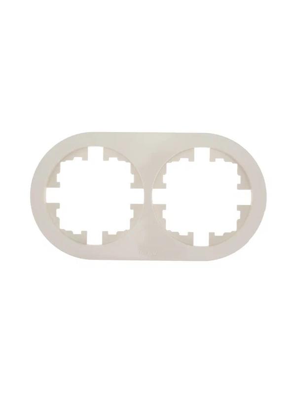 Рамка 2-м OSEN горизонт. круглая сл. кость LEZARD 744-9000-147