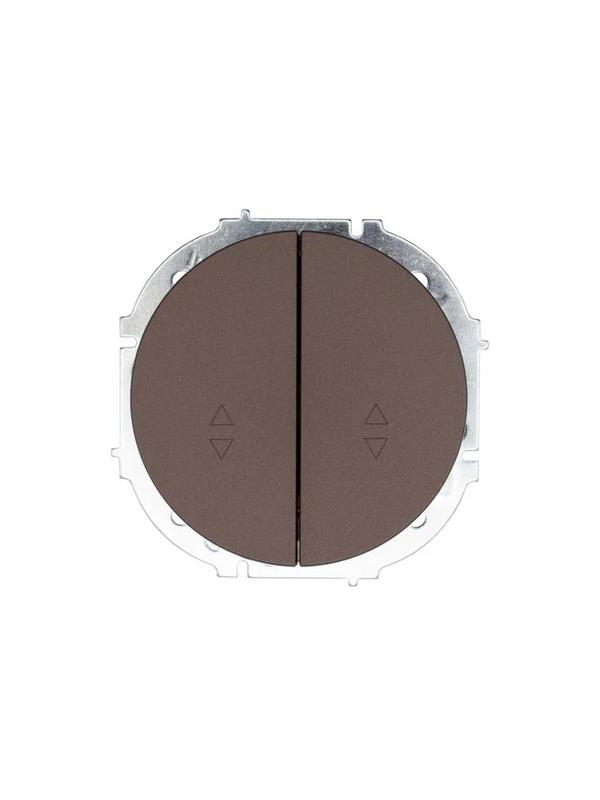 Выключатель проходной 2-кл. СП OSEN 10А IP20 механизм шоколад LEZARD 743-7388-106