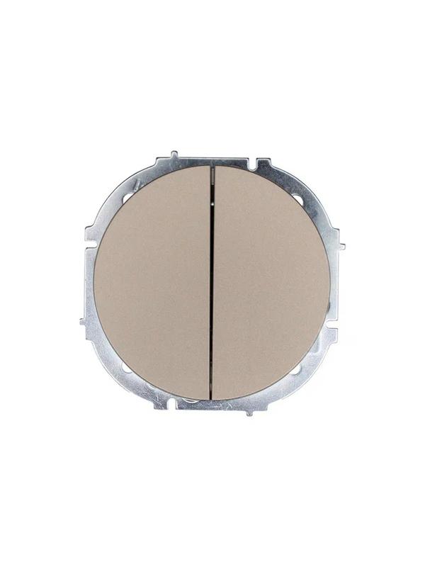 Выключатель 2-кл. СП OSEN 10А IP20 механизм титан LEZARD 743-3788-101