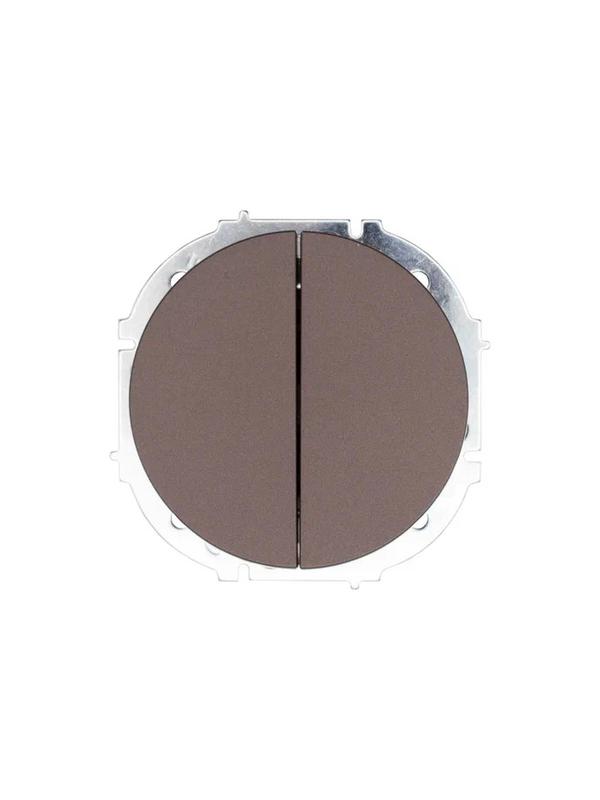 Выключатель 2-кл. СП OSEN 10А IP20 механизм шоколад LEZARD 743-7388-101