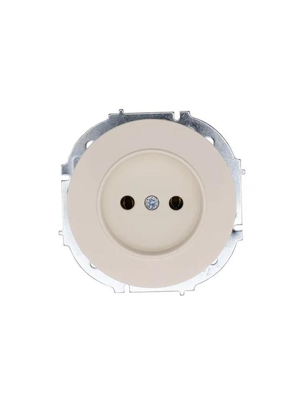 Розетка 1-м СП OSEN без заземл. ПБТ механизм сл. кость LEZARD 743-9088-121B