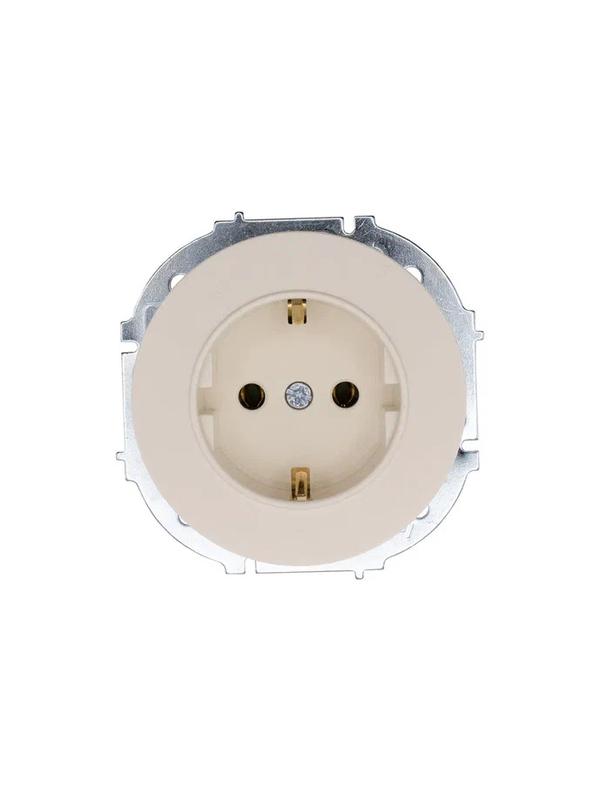 Розетка 1-м OSEN IP20 16А с заземл. ПБТ механизм сл. кость LEZARD 743-9088-122B