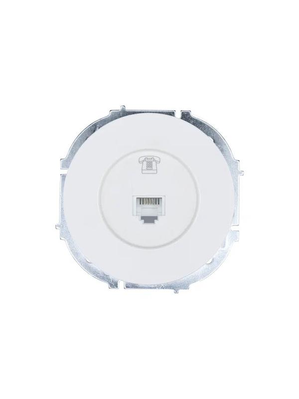 Розетка телефонная СП OSEN RJ11 евро механизм белая LEZARD 743-0288-137