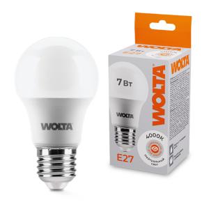 Лампа светодиодная 7Вт 4000К E27 WOLTA 25S55BL7E27