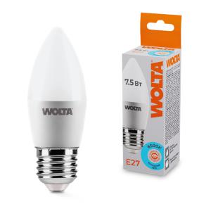 Лампа светодиодная 7.5Вт 6500К E27 WOLTA 25WC7.5E27