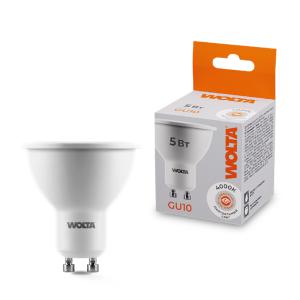 Лампа светодиодная 5Вт 4000К GU10 WOLTA 25SPAR16-230-5GU10