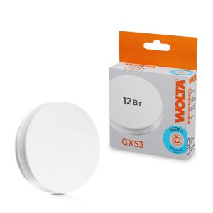 Лампа светодиодная 12Вт 6500К GX53 WOLTA 25W75R12GX53
