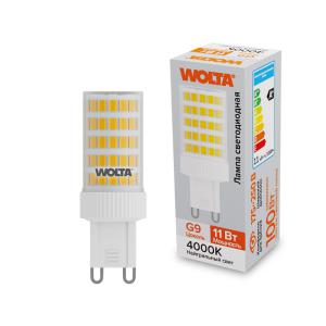 Лампа светодиодная 11Вт 4000К G9 WOLTA WSTD-JCD-11W4KG9-C
