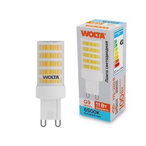 Лампа светодиодная 11Вт 6500К G9 WOLTA WSTD-JCD-11W6KG9-C