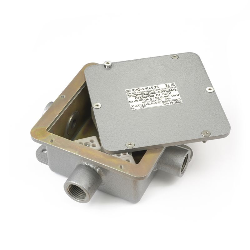 Коробка огнестойкая взрывозащ. 4 ввода 0.75-2.0кв.мм стальная Спецприбор Промрукав PR08.13287