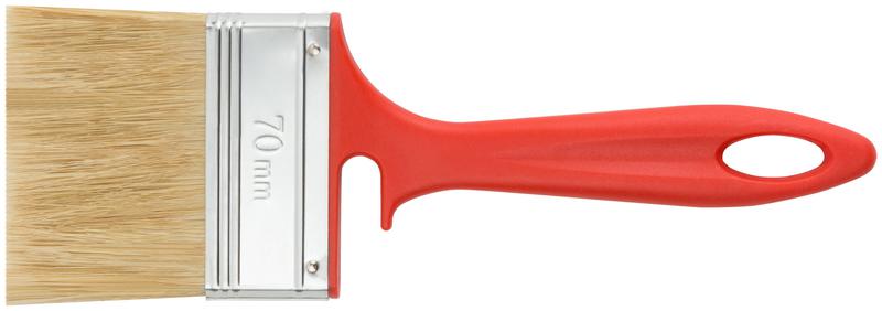 Кисть флейцевая "Крафт" 70мм натур. свет. щетина пластик. ручка с выемкой КУРС 00844