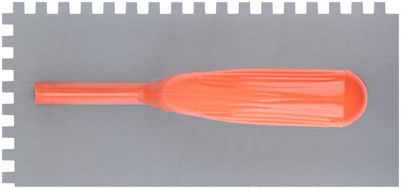 Гладилка зубчатая 280х130мм зуб 8х8мм пластик. ручка стальная КУРС 05138