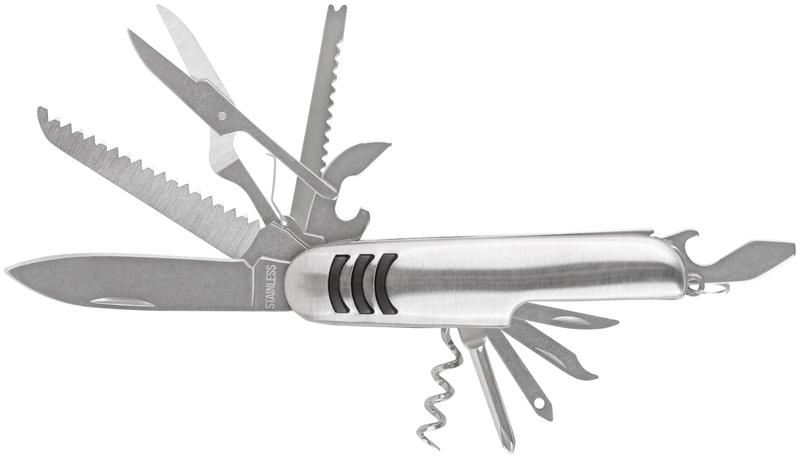 Нож складной 12 функций лезвие нерж. сталь КУРС 10546
