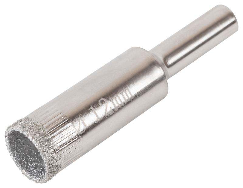 Коронка кольцевая алмазная по кафелю и стеклу 12х50мм КУРС 16276