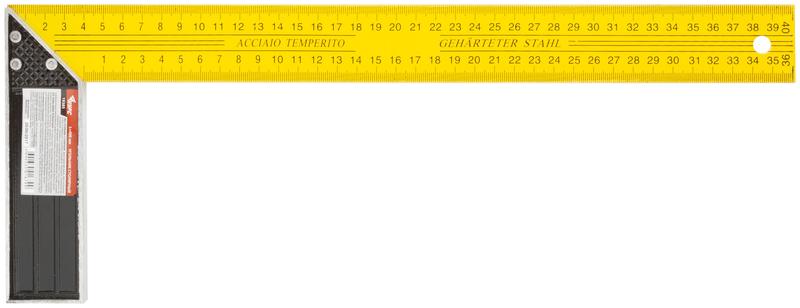 Угольник столярный 400мм желт. КУРС 19385