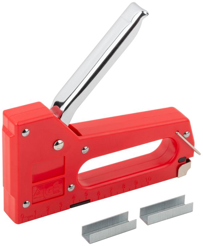 Степлер для узких скоб "тип 53" 4-8мм корпус пластик. КУРС 32081