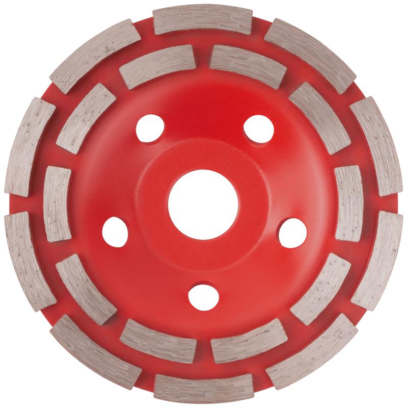 Диск шлифовальный алмазный сегментный 125мм посадочный диаметр 22.2мм двойной ряд КУРС 39515