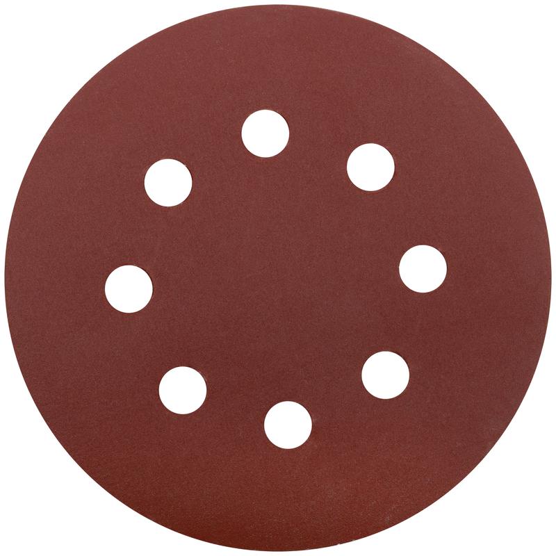 Круг шлифовальный с отверст. (липучка) 125мм Р 320 алюм./оксидный (уп.5шт) КУРС 39790