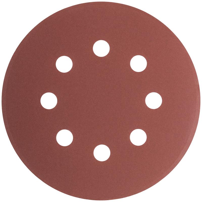 Круг шлифовальный с отверст. (липучка) 125мм Р 600 алюм./оксидный (уп.5шт) КУРС 39793