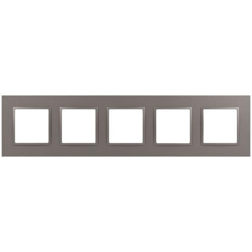 Рамка 5-м Elegance 14-5015-16 Classic для розеток и выключателей титан Эра Б0065831