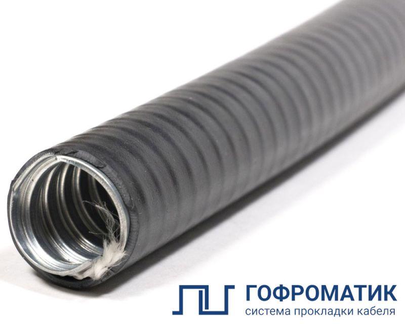 Металлорукав в ПВХ изоляции МПГ НГ толстостенный 16 d16 (уп.50м) ГОФРОМАТИК zeta42817