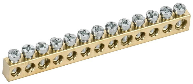 Шина нулевая 6х9 13 отверст. TEKFOR IEK TF-KP00D-SN-13