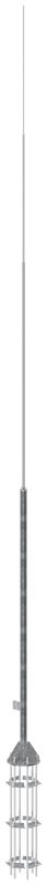 Мачта молниеприемная отдельностоящая L7.5м оцинк. сталь IEK ZML80-11-075
