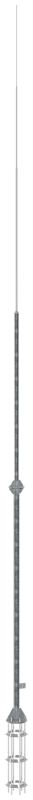 Мачта молниеприемная отдельностоящая L10.5м оцинк. сталь IEK ZML80-11-105