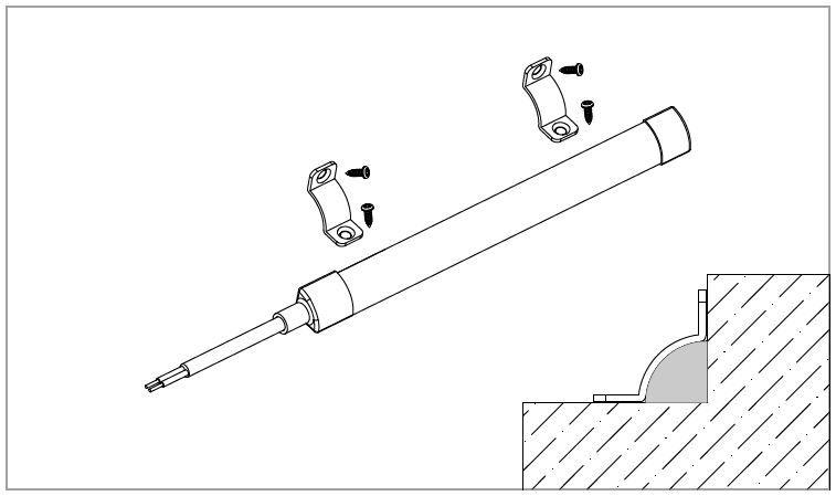 Комплект монтажных клипс для ленты Neon LIFE 1010 угловой (уп.20шт) VARTON V4-NS-00.0053.STR-0014