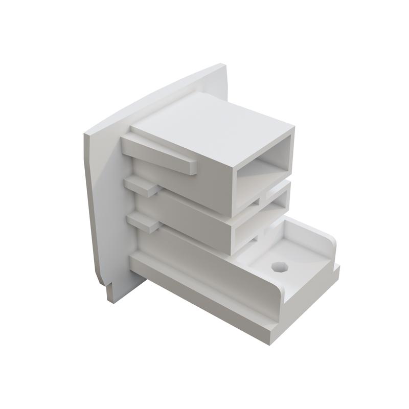 Заглушка торцевая Trinity бел. 1шт Voltega TRA-VGL005EC-31W