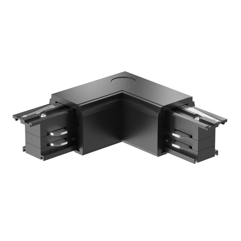 Коннектор угловой внешн. Trinity черн. Voltega TRA-VGL005CL-31B-L