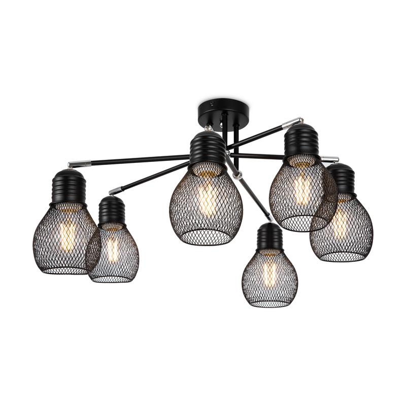 Люстра Kaisa 60Вт E27х6 IP20 Freya FR5069PL-06B