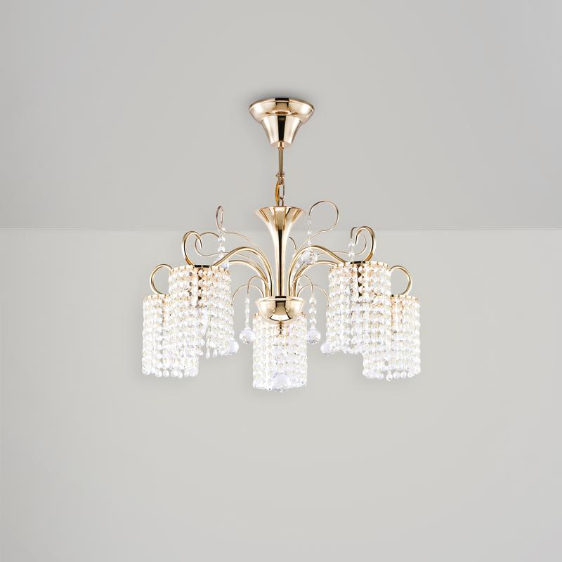 Люстра Leona 40Вт E14х5 IP20 Freya FR1127-PL-05-G