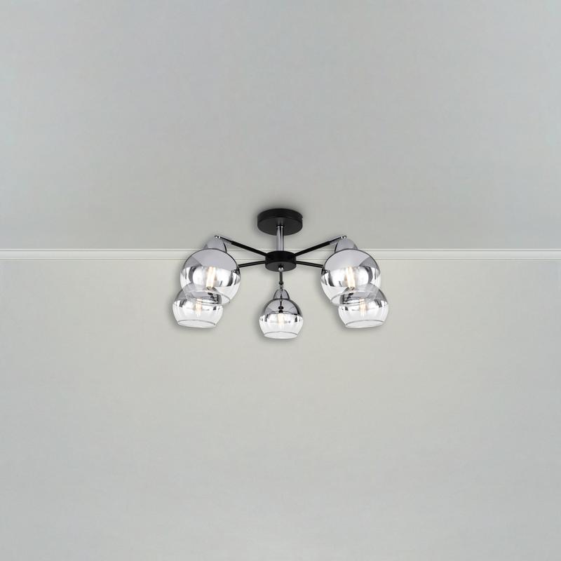 Светильник Jasper 60Вт E27х5 IP20 подвесной Freya FR5225PL-05B