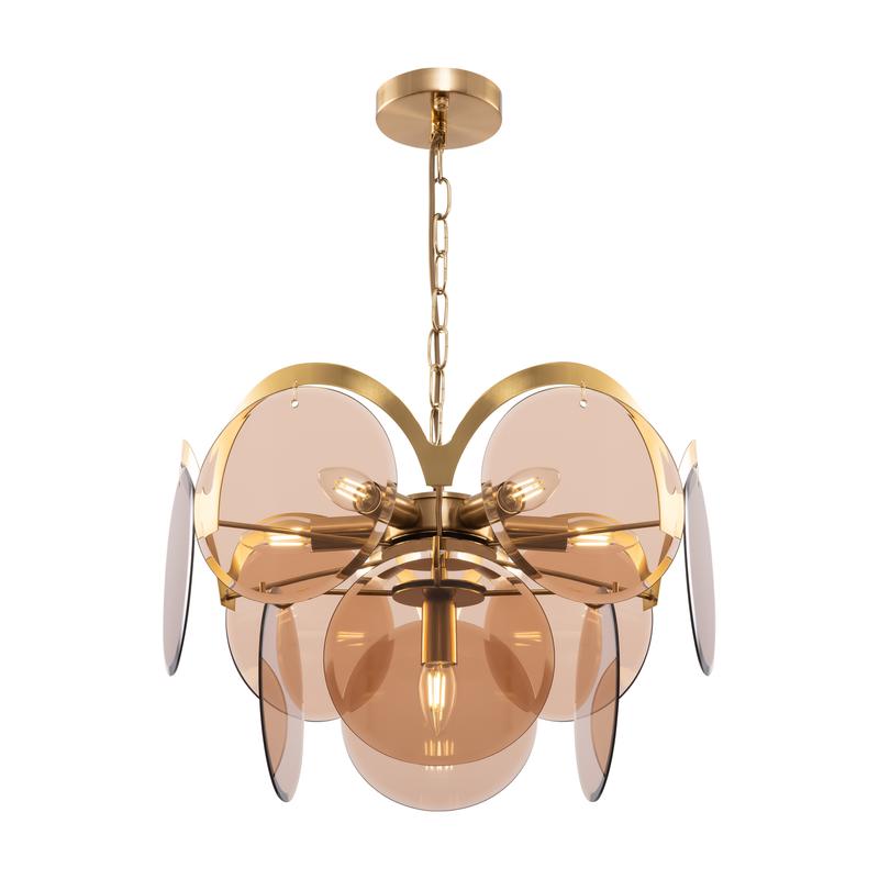 Светильник Tea 60Вт E14х7 IP20 подвесной Freya FR5146PL-07G