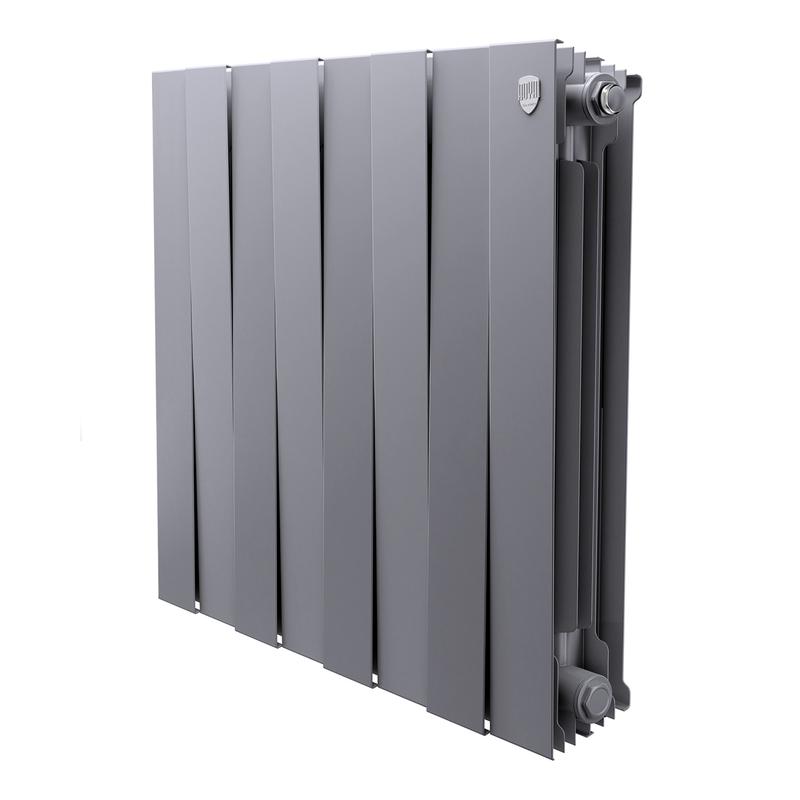 Радиатор PianoForte 500 new 8 секц. биметал. Silver Satin Royal Thermo НС-1176341