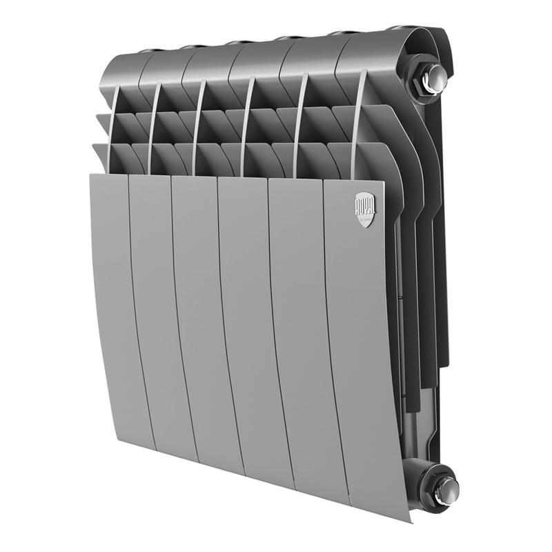 Радиатор BILINER B 350 6 секц. биметал. серебр. Royal Thermo НС-1682249