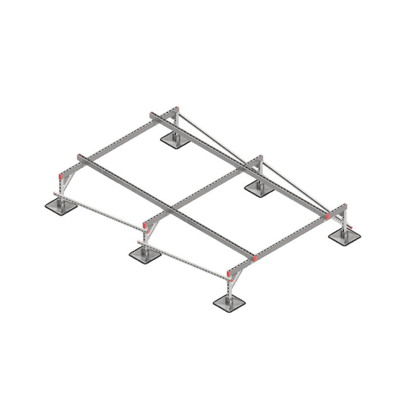 Конструкция опорная для установки оборудования TECHNORAPTOR STEELFOOT 2000х3000 тип 1 КМ TR0142