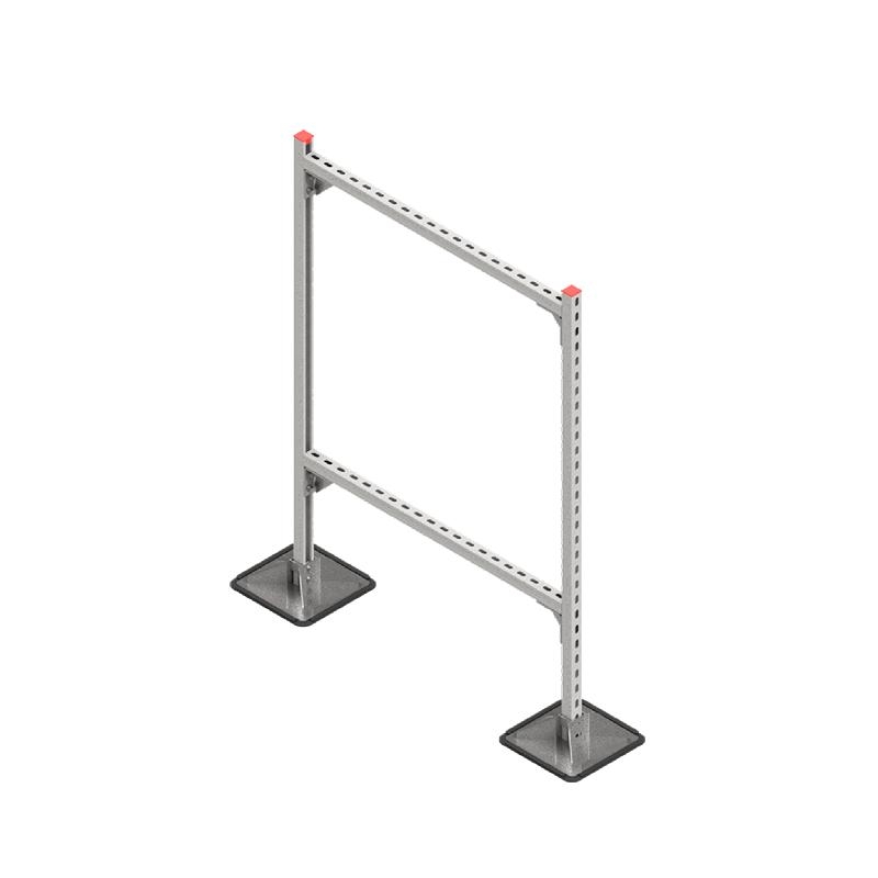 Конструкция опорная для горизонт. прямоугол. воздуховодов и метал. лотков кабеленесущих систем TECHNORAPTOR STEELFOOT 1000х1500 КМ TR0176