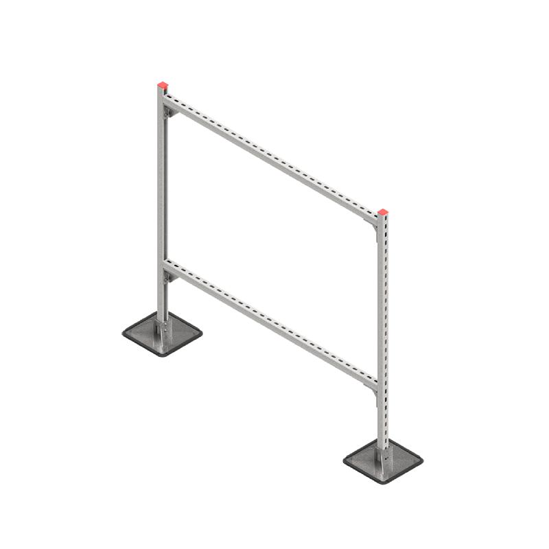 Конструкция опорная для горизонт. прямоугол. воздуховодов и метал. лотков кабеленесущих систем TECHNORAPTOR STEELFOOT 1500х1500 КМ TR0177