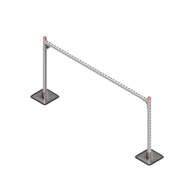 Конструкция опорная для горизонт. прямоугол. воздуховодов и метал. лотков кабеленесущих систем TECHNORAPTOR STEELFOOT 2000х1000 HD КМ TR0374