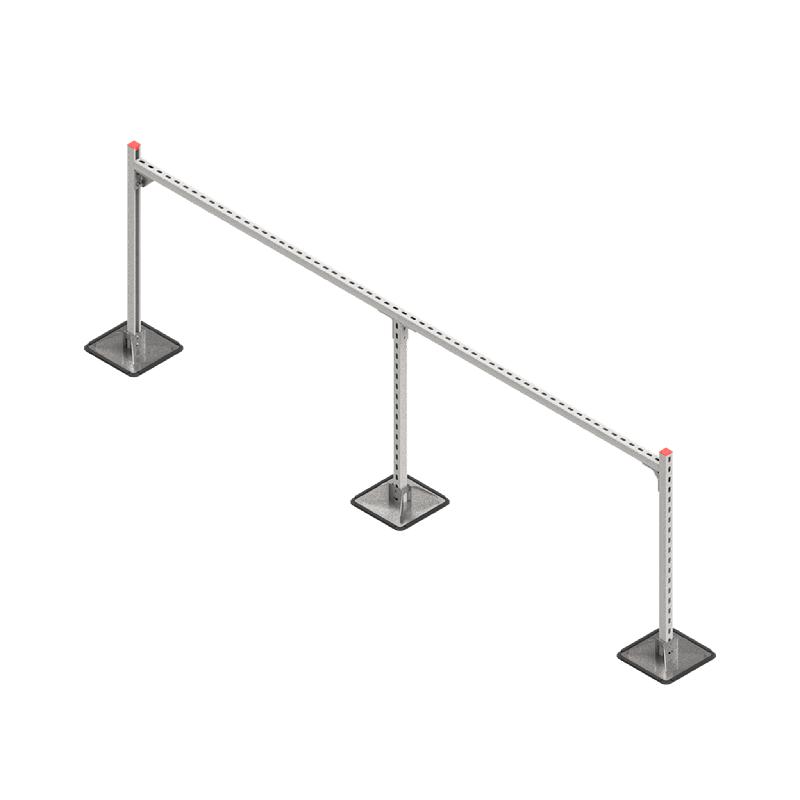 Конструкция опорная для горизонт. прямоугол. воздуховодов и метал. лотков кабеленесущих систем TECHNORAPTOR STEELFOOT 3000х1000 HD КМ TR0376