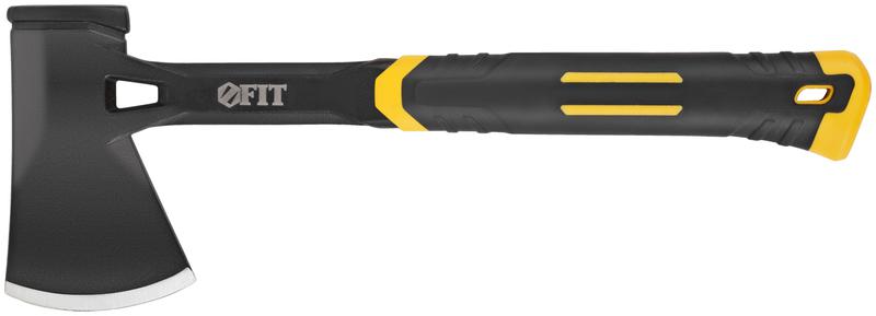 Топор туриста Профи 600г пластик. прорезиненная ручка; цельнометал. FIT 46270
