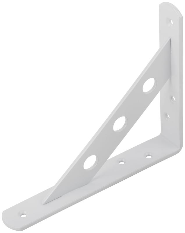 Уголок-кронштейн усиленный 150х125мм бел. КУРС 66101