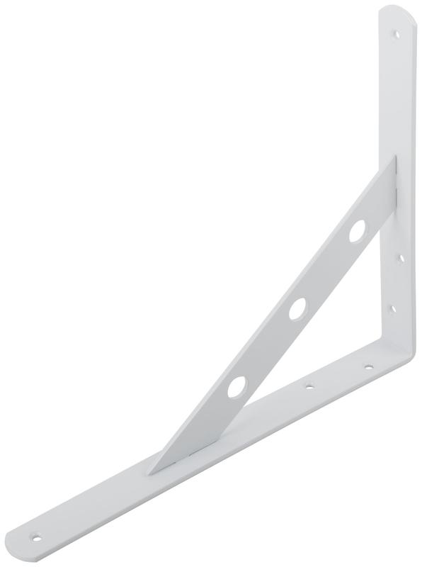 Уголок-кронштейн усиленный 250х200мм бел. КУРС 66105