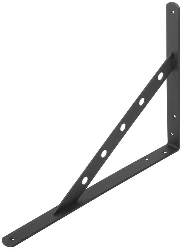 Уголок-кронштейн усиленный 350х250мм черн. КУРС 66110