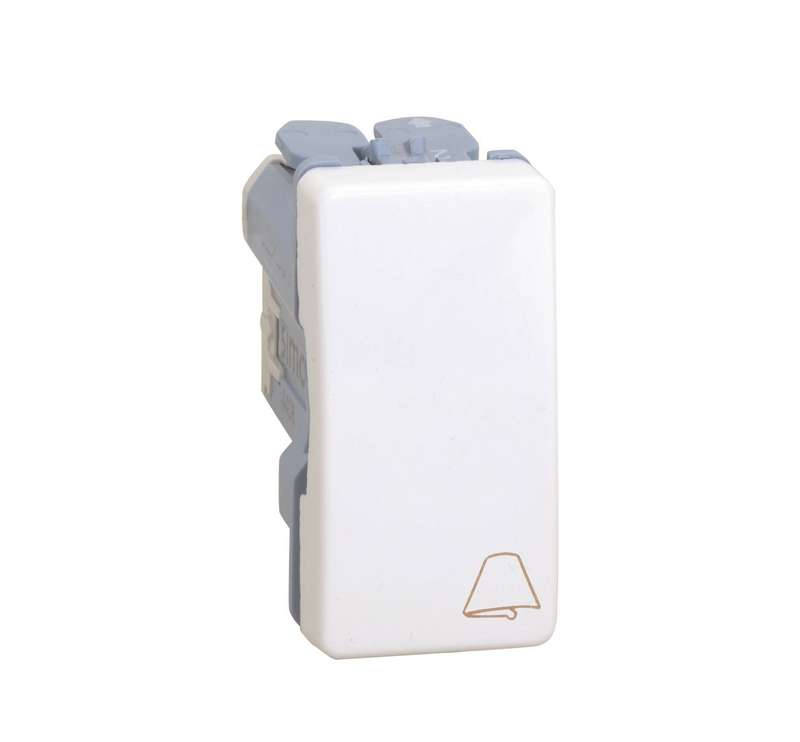 Механизм кнопки клавишной СП "звонок" Simon27 1мод. 10AX 250В бел. 27150-64