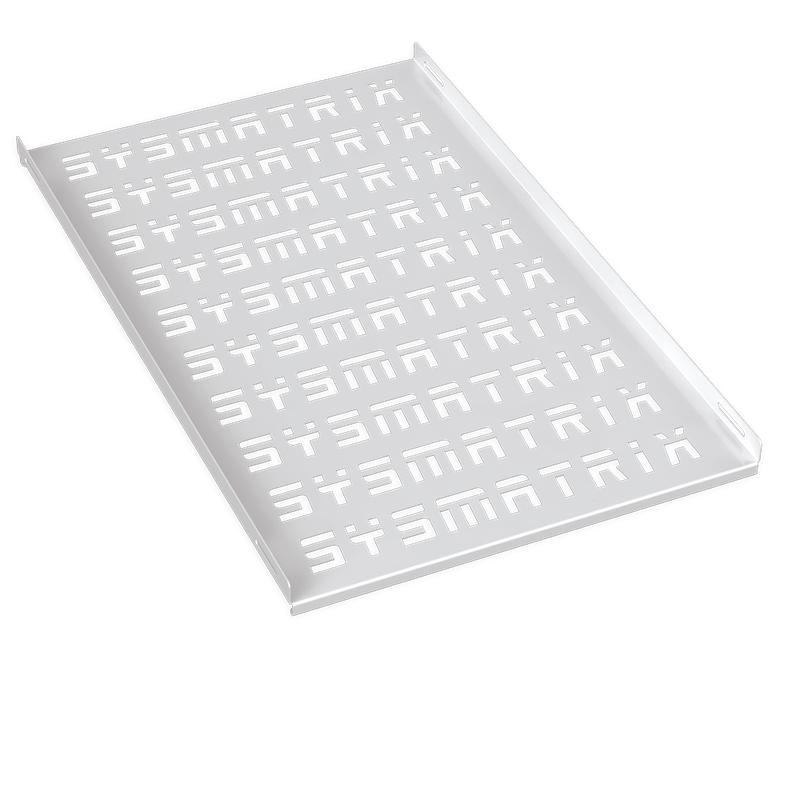 Полка стационарная перфорир. 19дюйм Г=750мм для напольн. шкафов глубиной 1000мм RAL 7035 сер. SYSMATRIX SH 9102.700