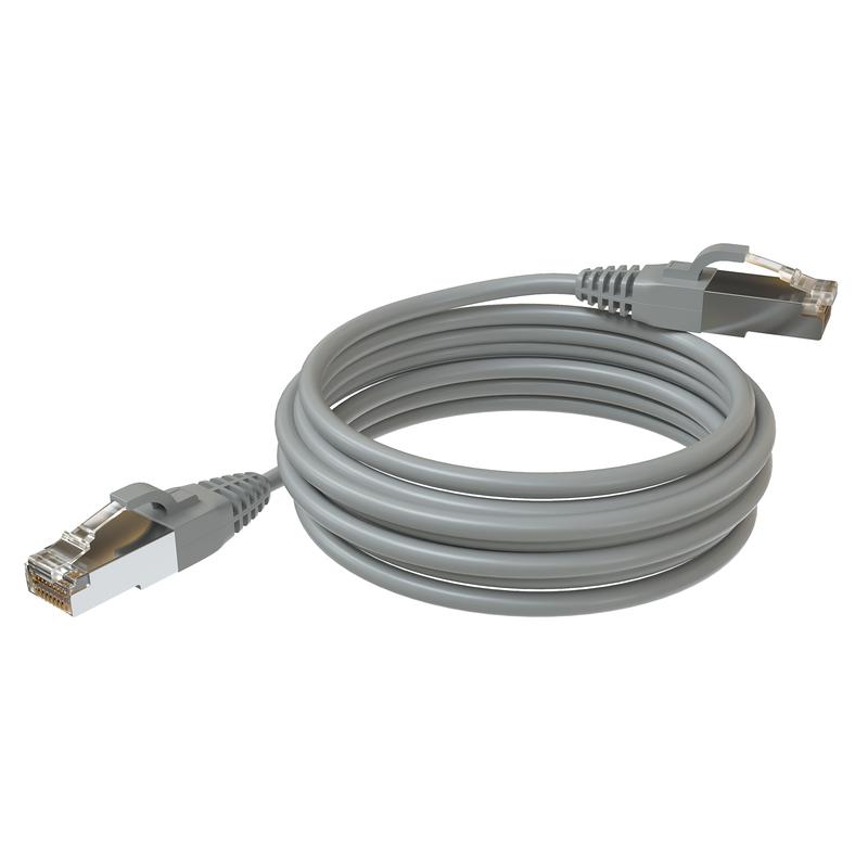 Патч-корд F/UTP кат.5E 2хRJ45 экранир. LSZH 5м сер. SYSMATRIX PC 4545.5ES26.5LSZHGY